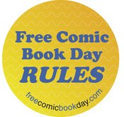 FCBD RULES STICKER (ROLL OF 100)  (O/A)