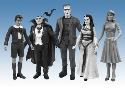 MUNSTERS BLACK & WHITE FIGURE SET