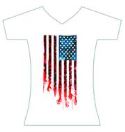 WALKING DEAD T/S FLAG WOMENS SM