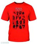 WALKING DEAD COMIC FACES RED T/S XL