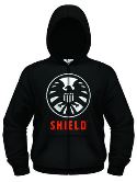 MARVEL AGENT OF SHIELD PX BLK ZIP-UP HOODIE SM