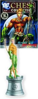 DC SUPERHERO CHESS FIG COLL MAG #48 AQUAMAN WHITE ROOK