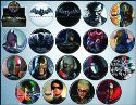 BATMAN ARKHAM 144PC BUTTON ASST