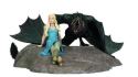 GAME OF THRONES STATUE DAENERYS & DROGON