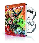 JUSTICE LEAGUE VOL 1 HC ORIGIN BOOK & DVD BLU RAY SET