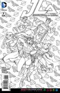JUSTICE LEAGUE OF AMERICA #7 ADULT COLORING BOOK VAR ED (RES