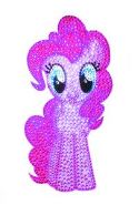 MLP CRYSTAL STUDDED PINKIE PIE LARGE DECAL