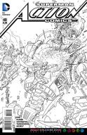 ACTION COMICS #48 ADULT COLORING BOOK VAR ED