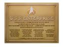 STAR TREK DEDICATION PLAQUE #4 USS ENTERPRISE D