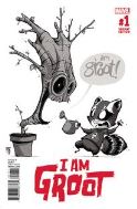 I AM GROOT #1 YOUNG B&W ORIGINAL VAR