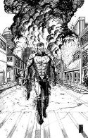 HARBINGER RENEGADE #5 CVR E 50 COPY INCV BW SKETCH ROBERTSON