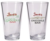 AMERICAN GODS JACKS CROCODILE BAR PINT GLASS SET (RES)