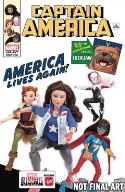CAPTAIN AMERICA #6 MARVEL RISING ACTION DOLL HOMAGE VAR