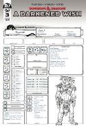 DUNGEONS & DRAGONS A DARKENED WISH #3 CVR B CHARACTER SHEET