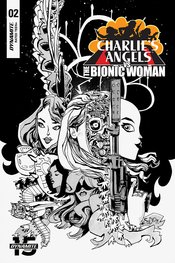 CHARLIES ANGELS VS BIONIC WOMAN #2 10 COPY MAHFOOD B&W INCV