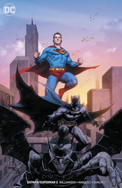 BATMAN SUPERMAN #2 CARD STOCK VAR ED