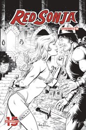 RED SONJA #8 50 COPY BOB Q SEDUCTION B&W INCV