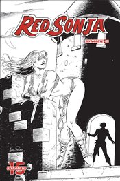 RED SONJA #9 50 COPY BOB Q SEDUCTION B&W INCV