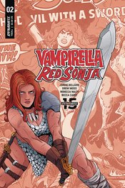 VAMPIRELLA RED SONJA #2 CVR E MOSS THEN NOW