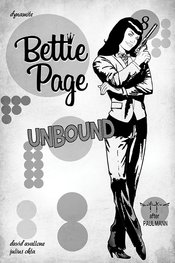 BETTIE PAGE UNBOUND #8 40 COPY QUALANO B&W INCV