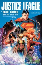 JUSTICE LEAGUE BY SCOTT SNYDER DLX ED HC BOOK 01