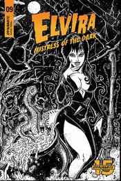 ELVIRA MISTRESS OF DARK #9 11 COPY EASTMAN B&W FOC INVC (NET