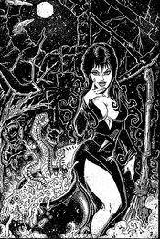 ELVIRA MISTRESS OF DARK #9 21 COPY EASTMAN B&W VIRGIN FOC IN