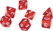 TRANSLUCENT RED RESIN SIRIUS DICE SET