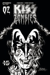 KISS ZOMBIES #2 30 COPY BUCHEMI B&W INCV