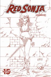 RED SONJA #9 25 COPY LINSNER TINT DRESSED FOC INCV