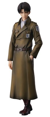 ATTACK ON TITAN LEVI PVC FIG COAT STYLE