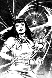 BETTIE PAGE UNBOUND #5 7 COPY OHTA B&W VIRGIN FOC INCV