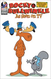 ROCKY & BULLWINKLE SEEN ON TV #3 LTD ED RETRO ANIMATION CVR