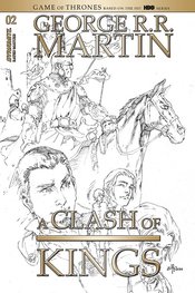 GEORGE RR MARTIN A CLASH OF KINGS #2 20 COPY RUBI B&W INCV (