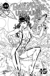 BETTIE PAGE UNBOUND #8 15 COPY ROYLE B&W FOC INCV