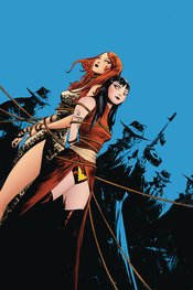 VAMPIRELLA RED SONJA #7 LEE LTD VIRGIN CVR