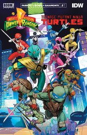 POWER RANGERS TEENAGE MUTANT NINJA TURTLES #1 MAIN 2ND PTG (