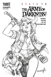 DEATH TO ARMY OF DARKNESS #3 25 COPY DAVILA B&W INCV