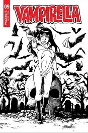 VAMPIRELLA #9 25 COPY PEREZ B&W FOC INCV