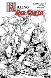 KILLING RED SONJA #1 7 COPY CASTRO B&W FOC INCV