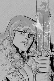 VAMPIRELLA RED SONJA #8 15 COPY ROMERO B&W VIRGIN FOC INCV