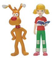 INSPECTOR GADGET 5PRO MEGAHERO SER BRAIN & PENNY FIG  (