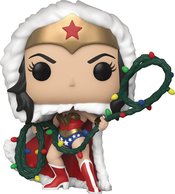 POP HEROES DC HOLIDAY WW W/ LIGHTS LASSO VIN FIG