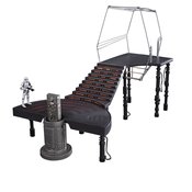 SW E5 VINTAGE 3-3/4IN SCALE CARBONITE CHAMBER PLAYSET CS (NE