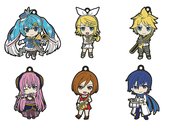 HATSUNE MIKU BAND NENDOROID PLUS KEYCHAIN V2 6PC BMB DS