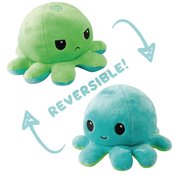 TEETURTLE REVERSIBLE OCTOPUS MINI GREEN TO LT BLUE PLUSH