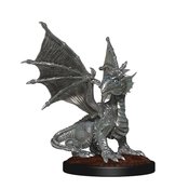 D&D NOLZARS MINIS SILVER DRAGON WYRMLING & FEMALE HALFLING (