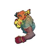 STREETS OF RAGE 4 AXEL STONE LUXURY ENAMEL ICON PIN