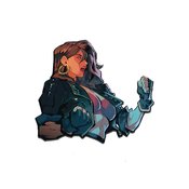 STREETS OF RAGE 4 BLAZE FIELDING LUXURY ENAMEL ICON PIN