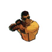 STREETS OF RAGE 4 ADAM HUNTER LUXURY ENAMEL ICON PIN
